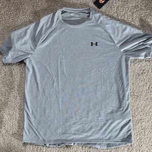 Under Armour Men's Light Gray Short Sleeve Tech Tee